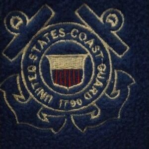 USCG, Women's Fleece Vest, Weatherproof Garment Co., Large, Blue